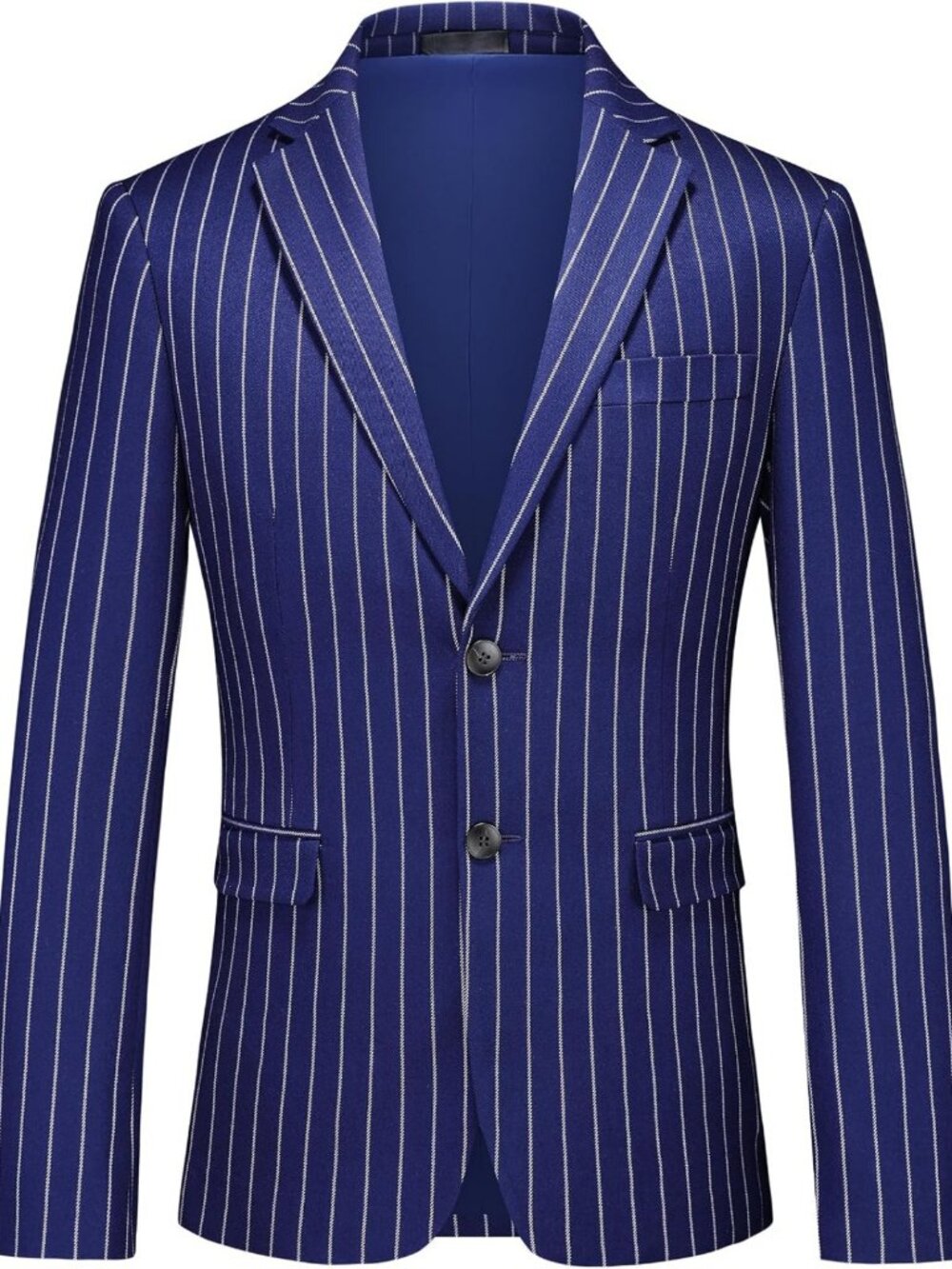 Slim Fit Pinstripe Blazer Jacket for Men | Stylish Striped Sport Coat, Business
